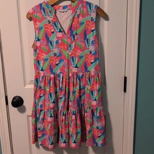 Colorful Womens Mary Square Athletic Sleeveless Dress